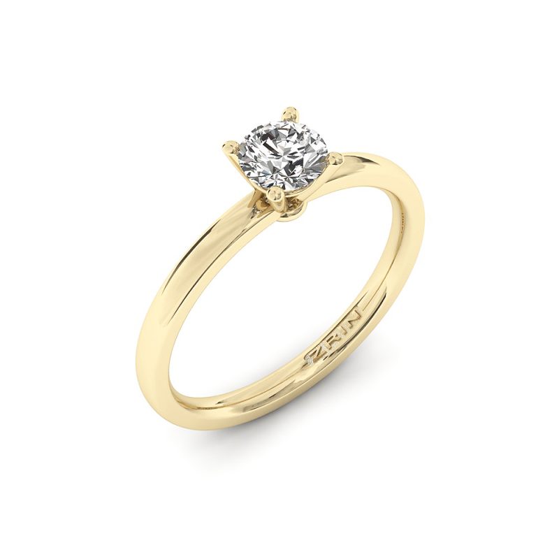 ZRIN engagement ring model 638-1, yellow gold