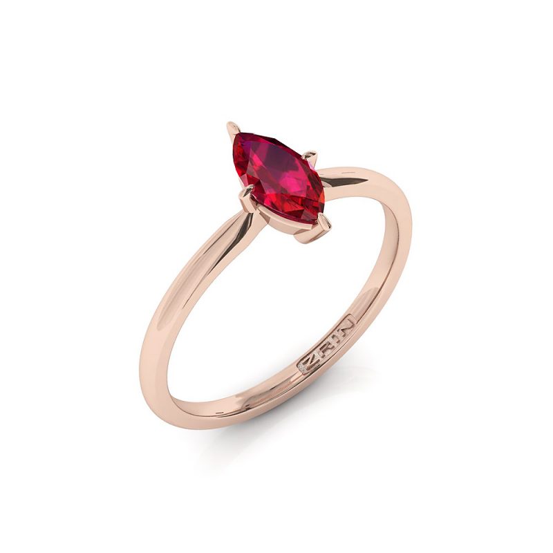Verlobungsring ZRIN Modell 654 aus Roségold