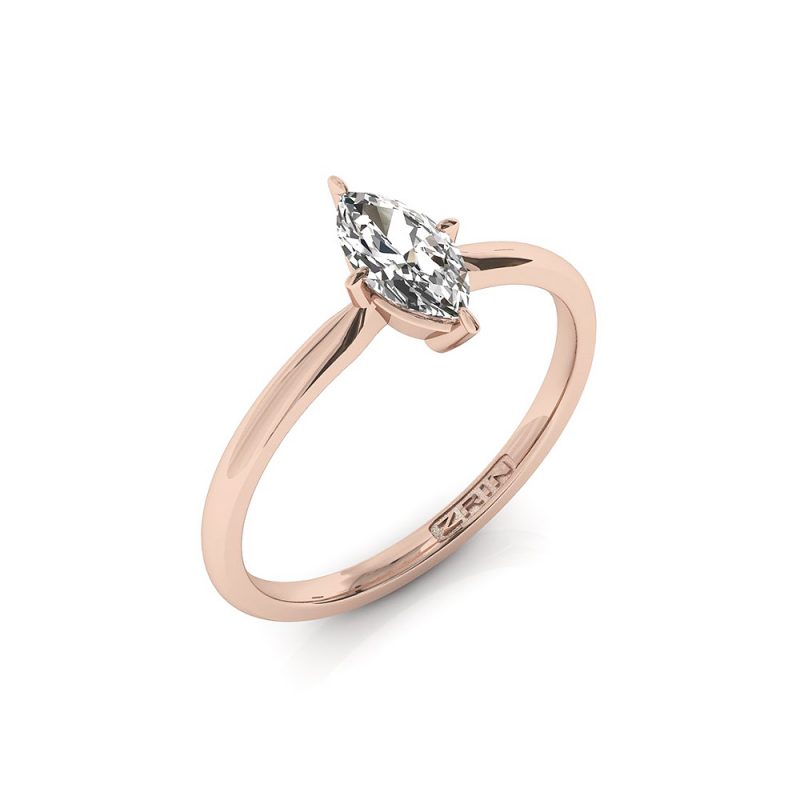 Verlobungsring ZRIN Modell 654 aus Roségold