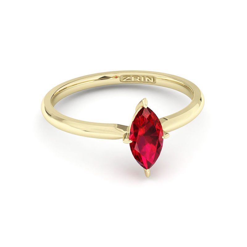 Verlobungsring ZRIN Modell 654 aus Gelbgold
