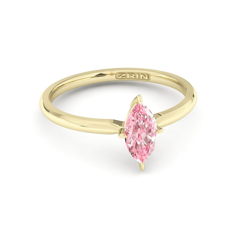 Verlobungsring ZRIN Modell 654 aus Gelbgold