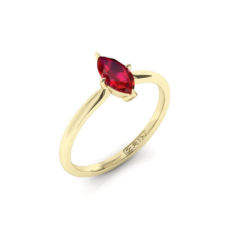 Verlobungsring ZRIN Modell 654 aus Gelbgold