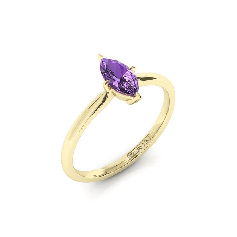 Verlobungsring ZRIN Modell 654 aus Gelbgold