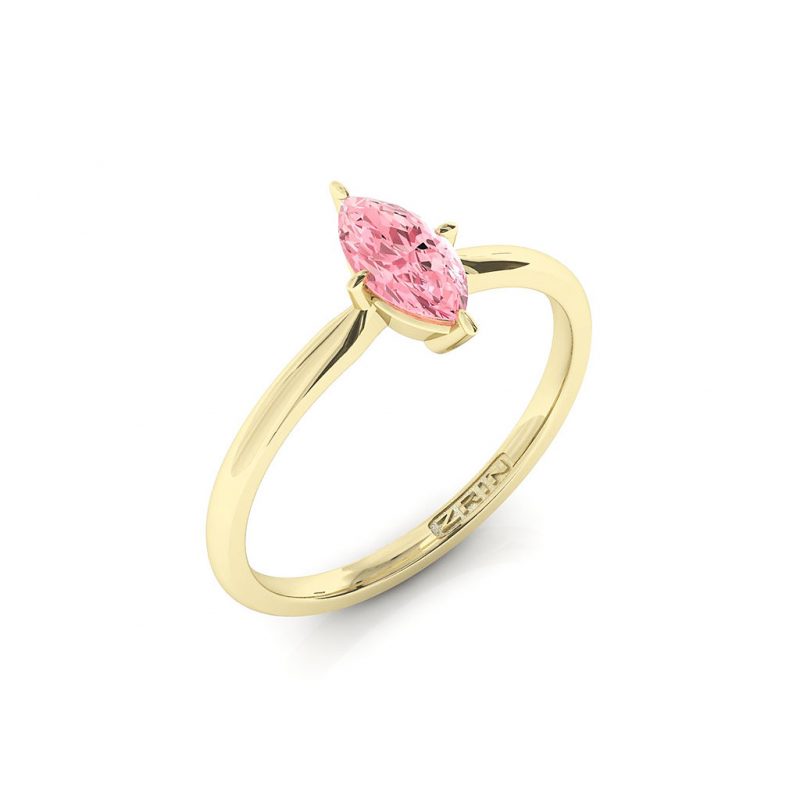 Verlobungsring ZRIN Modell 654 aus Gelbgold