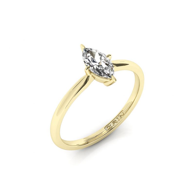 Verlobungsring ZRIN Modell 654 aus Gelbgold