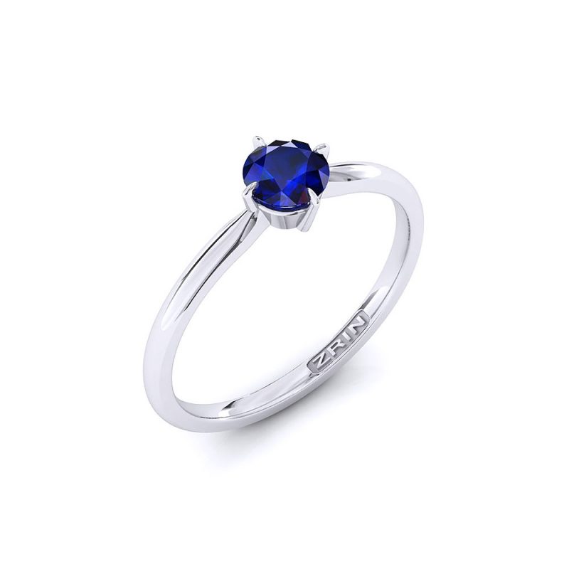 ZRIN engagement ring model 655, white gold