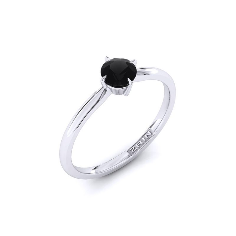 ZRIN engagement ring model 655, white gold