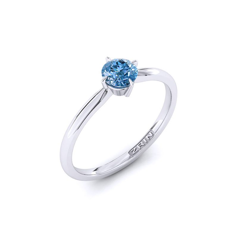 ZRIN engagement ring model 655, white gold