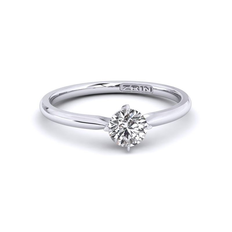 ZRIN engagement ring model 655, white gold