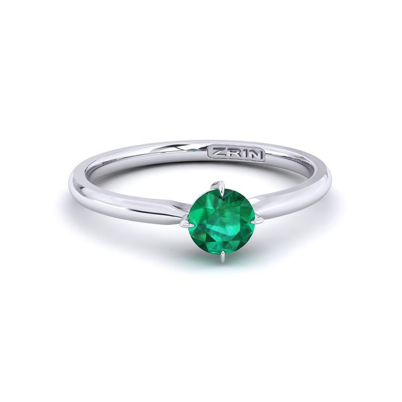 ZRIN engagement ring model 655, white gold