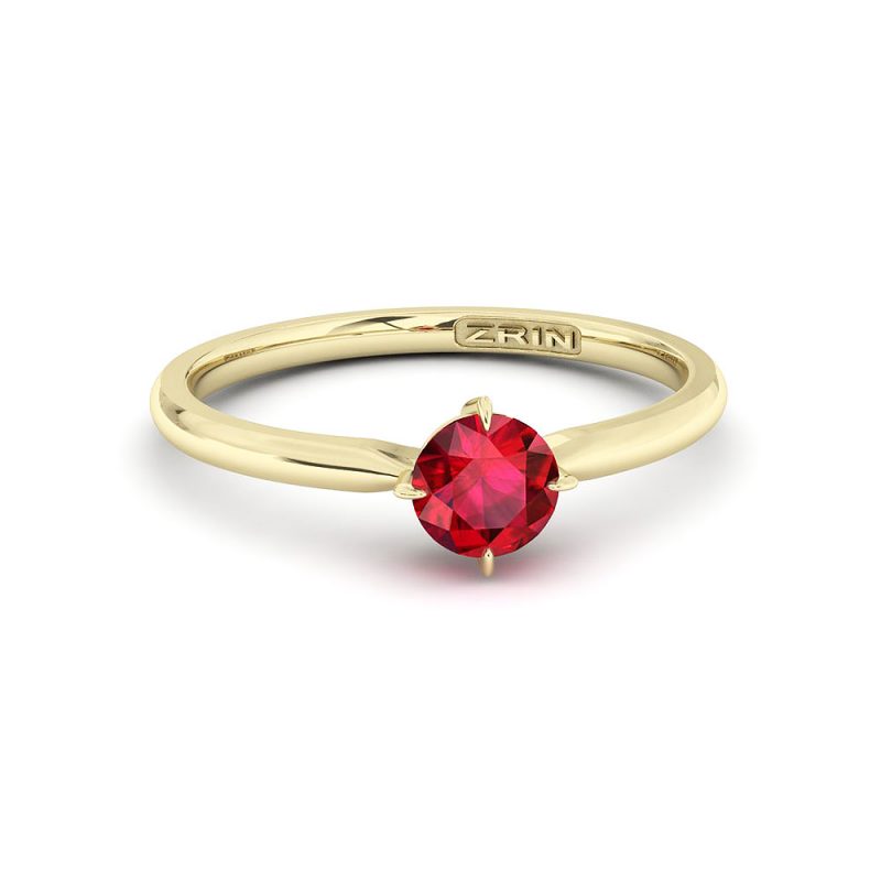 ZRIN engagement ring model 655, yellow gold