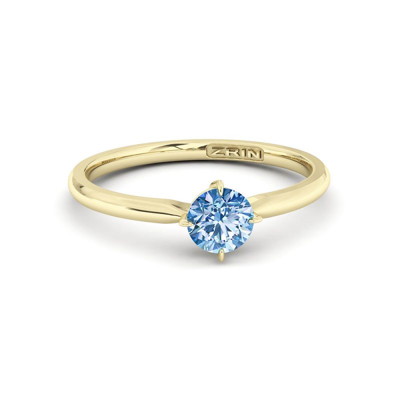 ZRIN engagement ring model 655, yellow gold