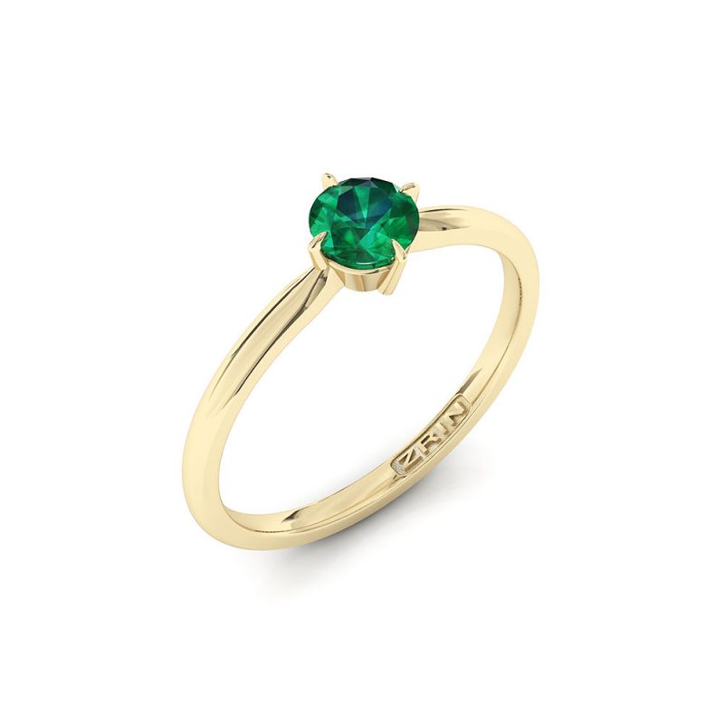 ZRIN engagement ring model 655, yellow gold