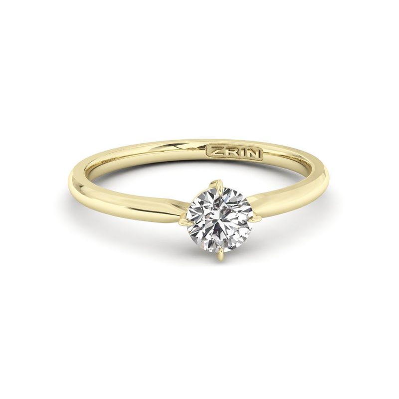 ZRIN engagement ring model 655, yellow gold