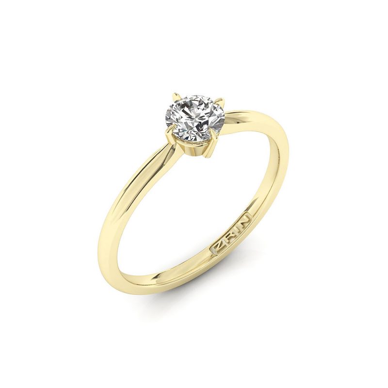 ZRIN engagement ring model 655, yellow gold