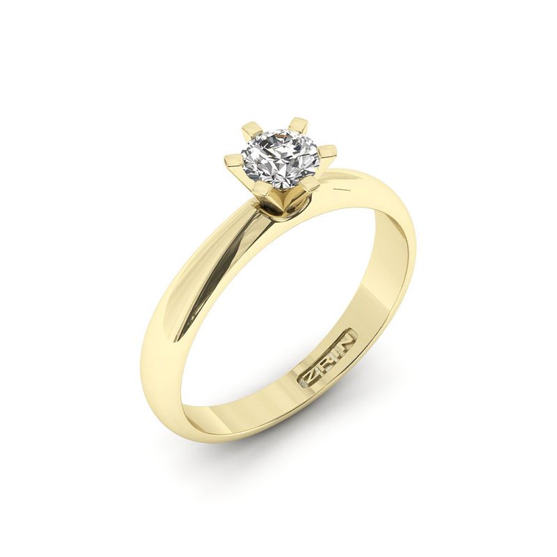 Verlobungsring ZRIN Modell 665 aus Gelbgold