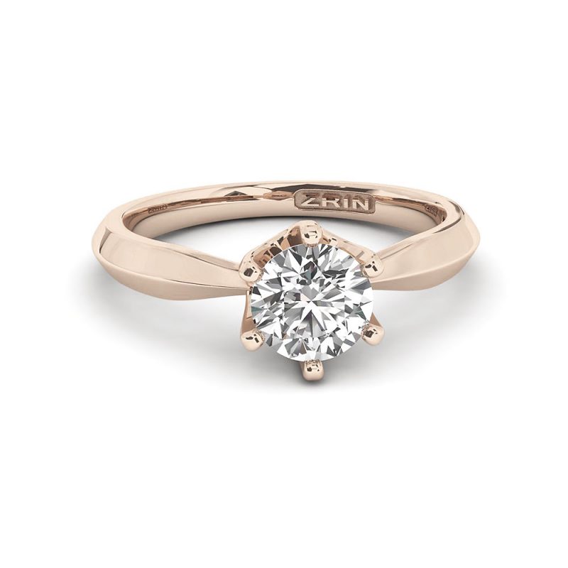 Verlobungsring ZRIN Modell 693 aus Roségold