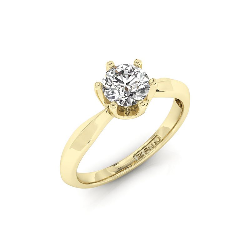 Verlobungsring ZRIN Modell 693 aus Gelbgold
