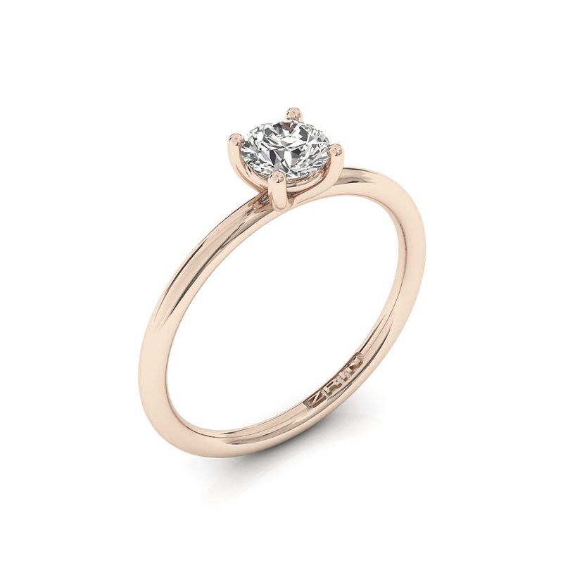 ZRIN engagement ring model 698, red gold