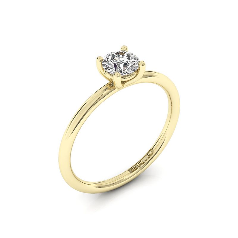 ZRIN engagement ring model 698, yellow gold