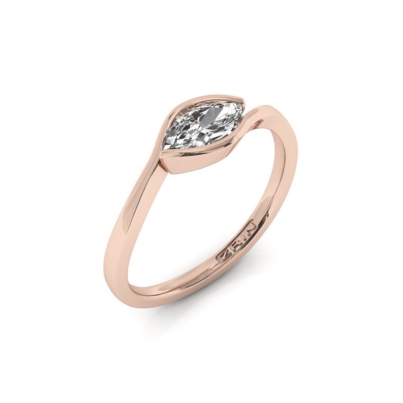 Verlobungsring ZRIN Modell 709 aus Roségold