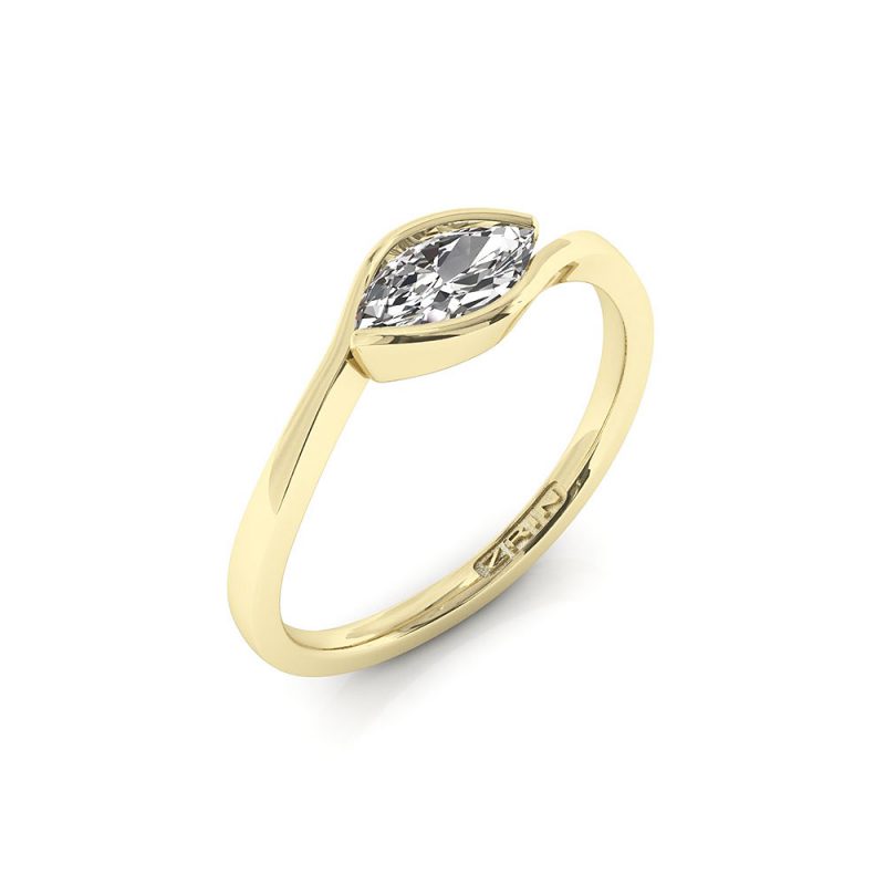 Verlobungsring ZRIN Modell 709 aus Gelbgold