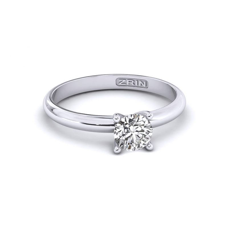 ZRIN engagement ring model 711-3, white gold
