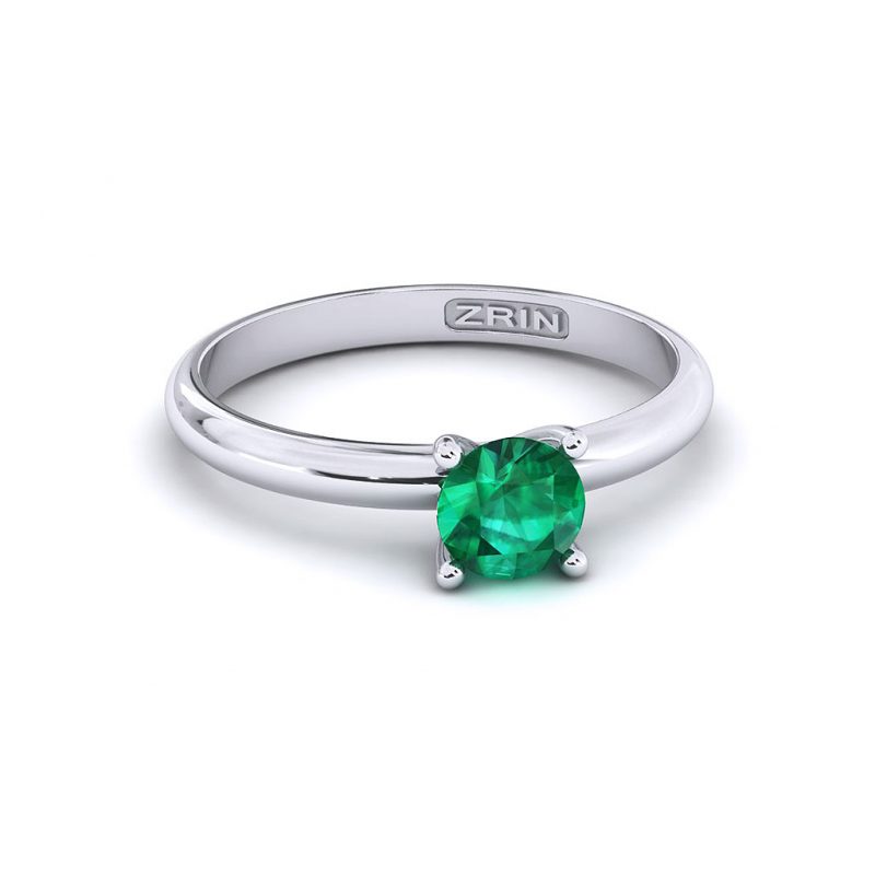 ZRIN engagement ring model 711-3, white gold