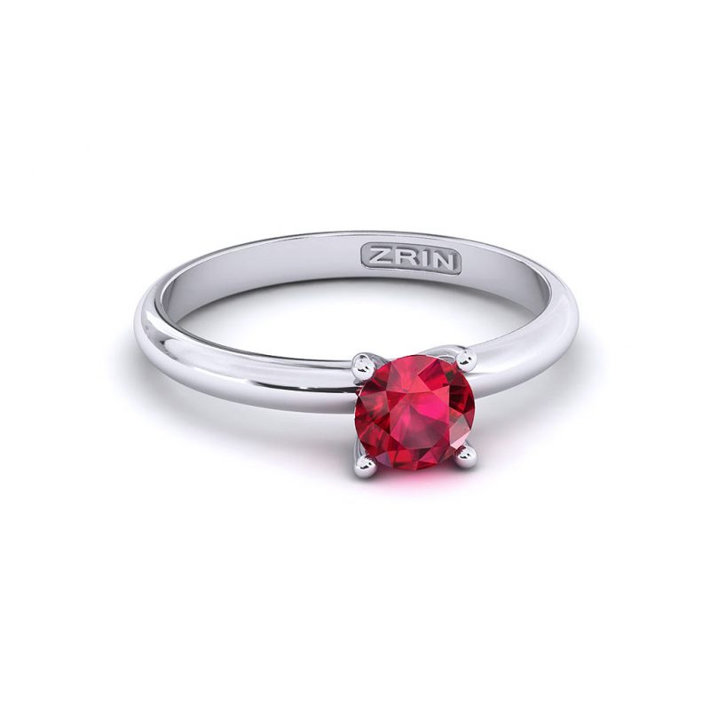 ZRIN engagement ring model 711-3, white gold