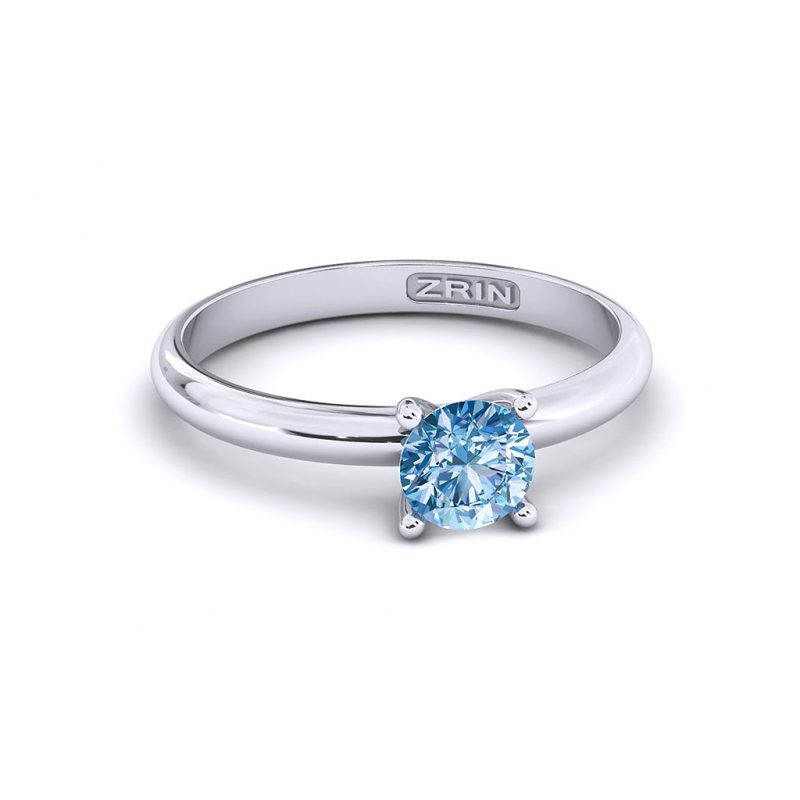 ZRIN engagement ring model 711-3, white gold