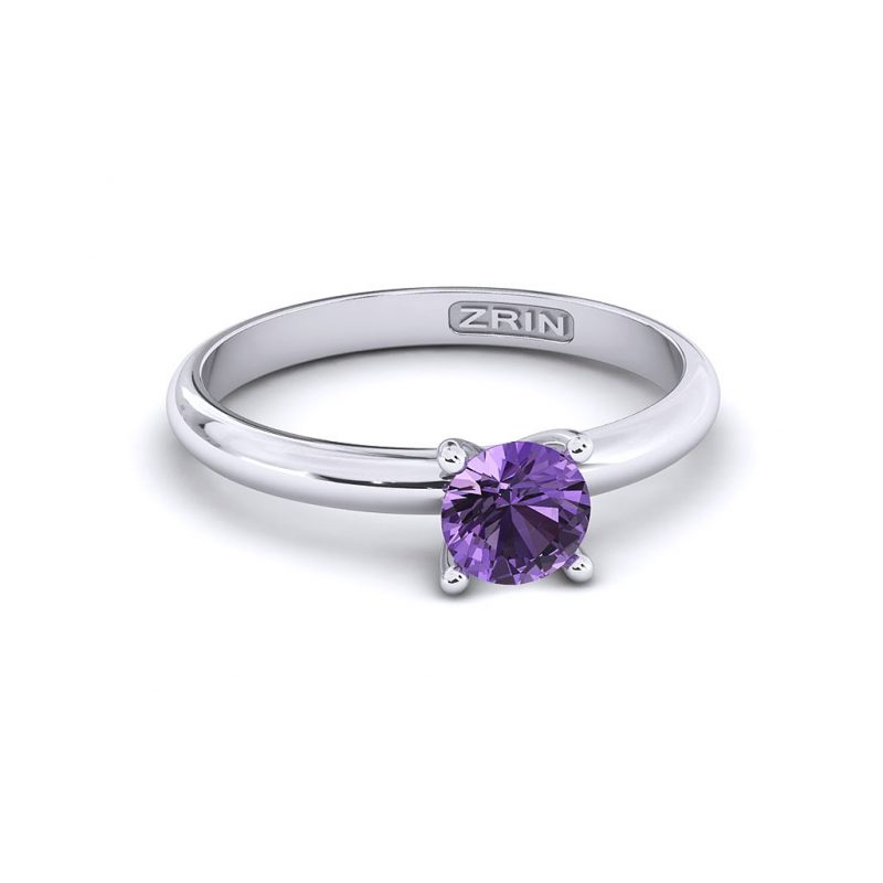 ZRIN engagement ring model 711-3, white gold