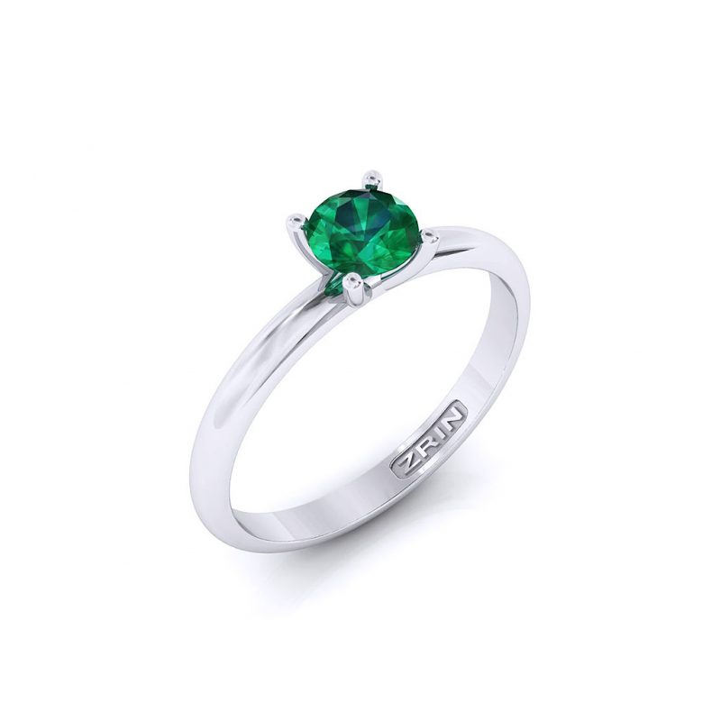 ZRIN engagement ring model 711-3, white gold