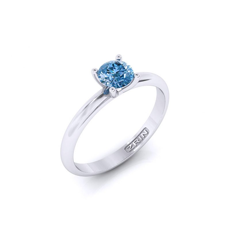 ZRIN engagement ring model 711-3, white gold