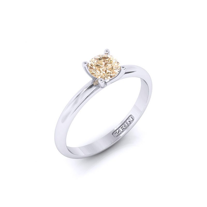 ZRIN engagement ring model 711-3, white gold