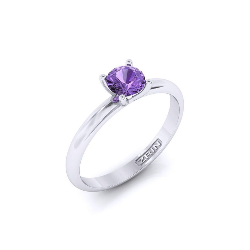 ZRIN engagement ring model 711-3, white gold