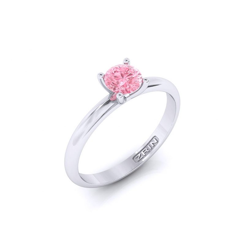 ZRIN engagement ring model 711-3, white gold