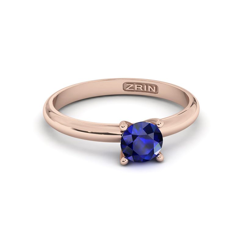 ZRIN engagement ring model 711-3, red gold
