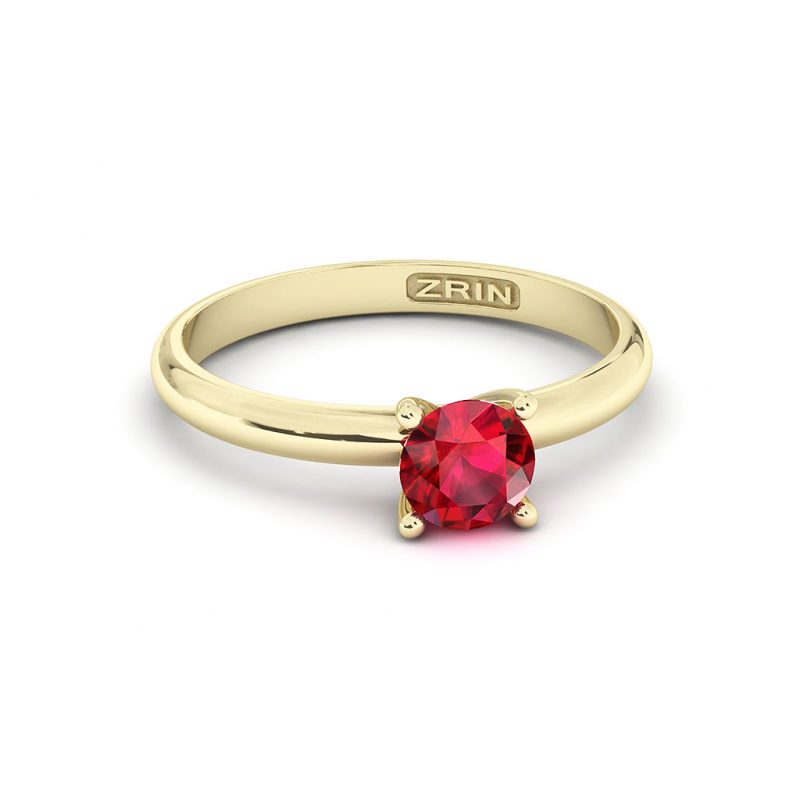 ZRIN engagement ring model 711-3, yellow gold