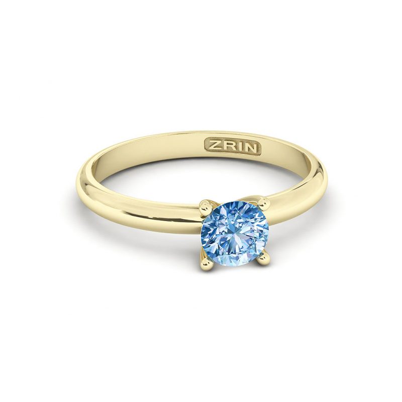 ZRIN engagement ring model 711-3, yellow gold