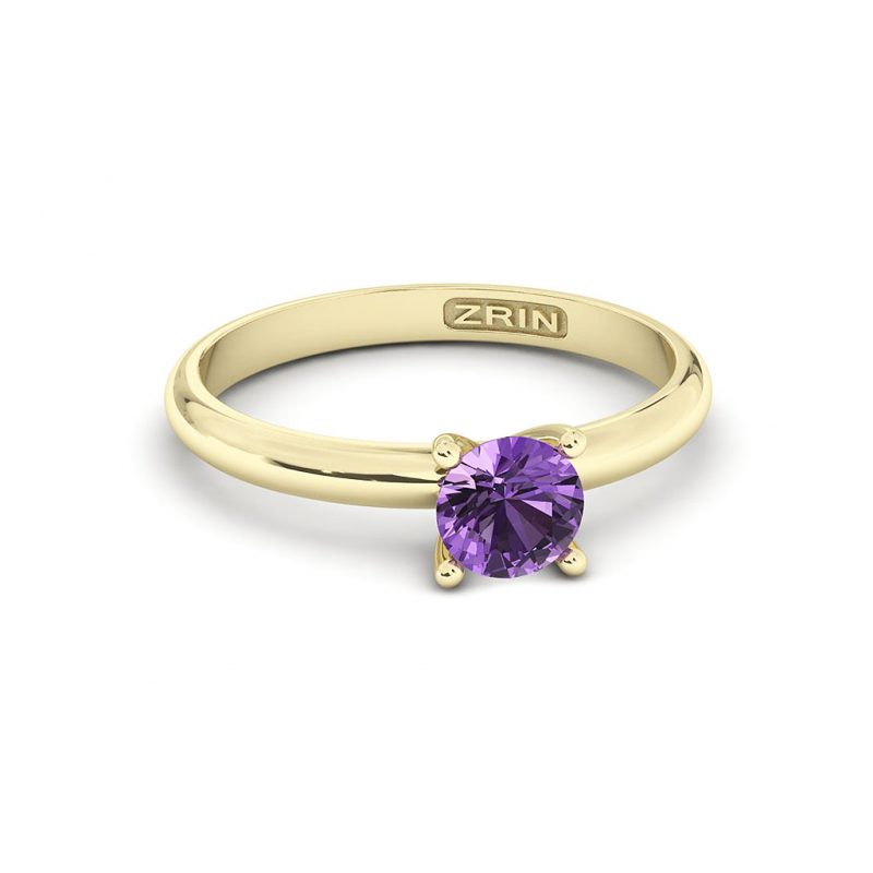 ZRIN engagement ring model 711-3, yellow gold