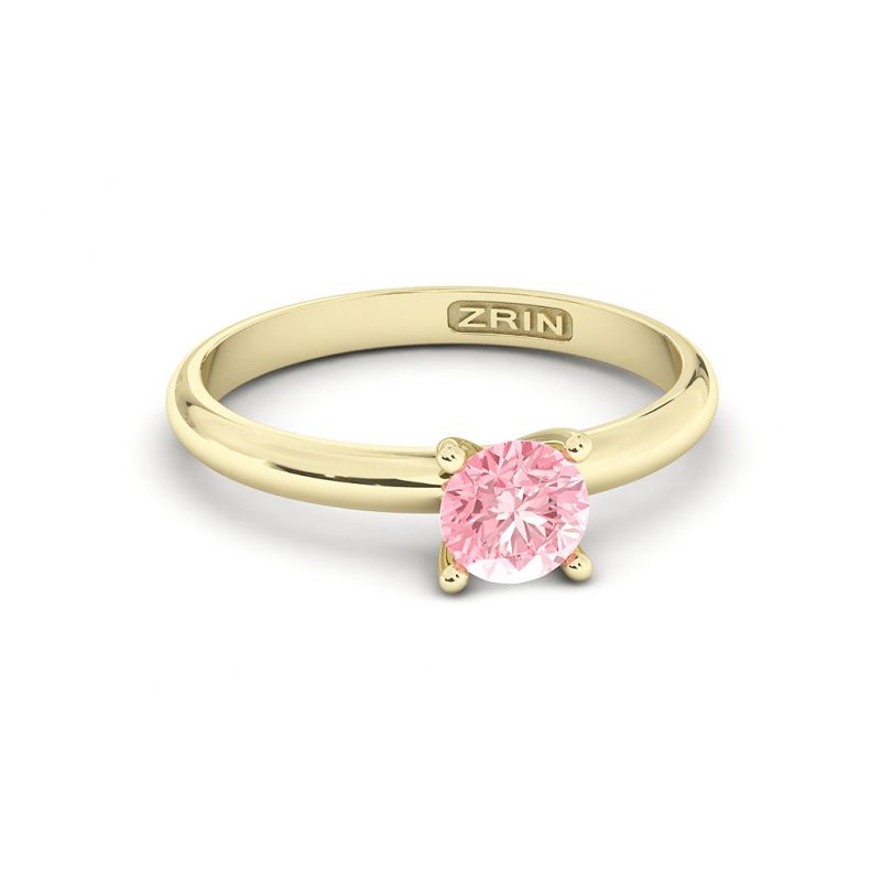 ZRIN engagement ring model 711-3, yellow gold