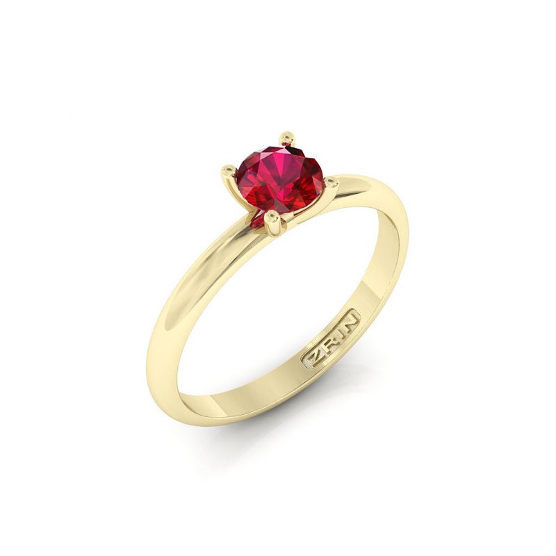 ZRIN engagement ring model 711-3, yellow gold