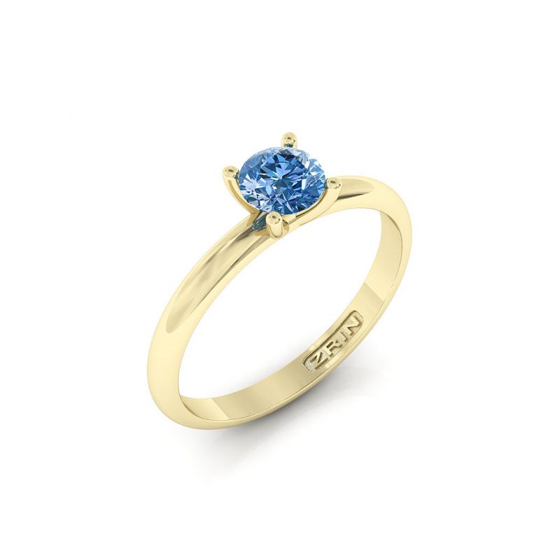 ZRIN engagement ring model 711-3, yellow gold