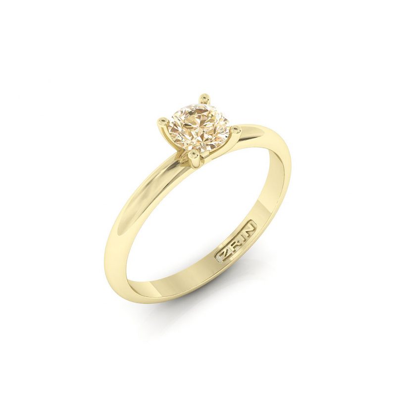 ZRIN engagement ring model 711-3, yellow gold