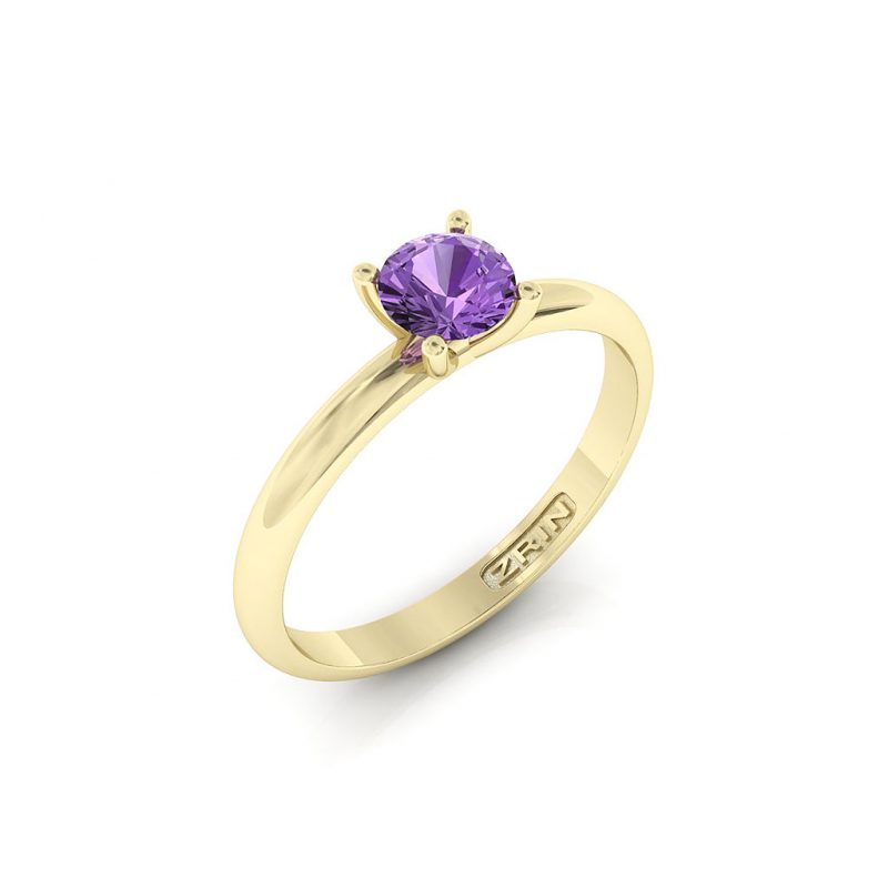 ZRIN engagement ring model 711-3, yellow gold