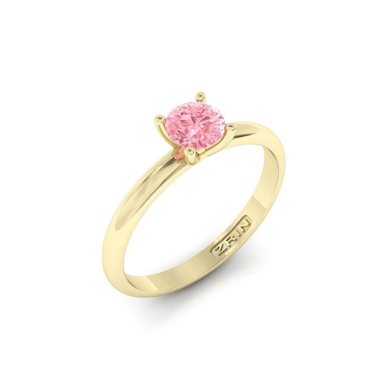 ZRIN engagement ring model 711-3, yellow gold