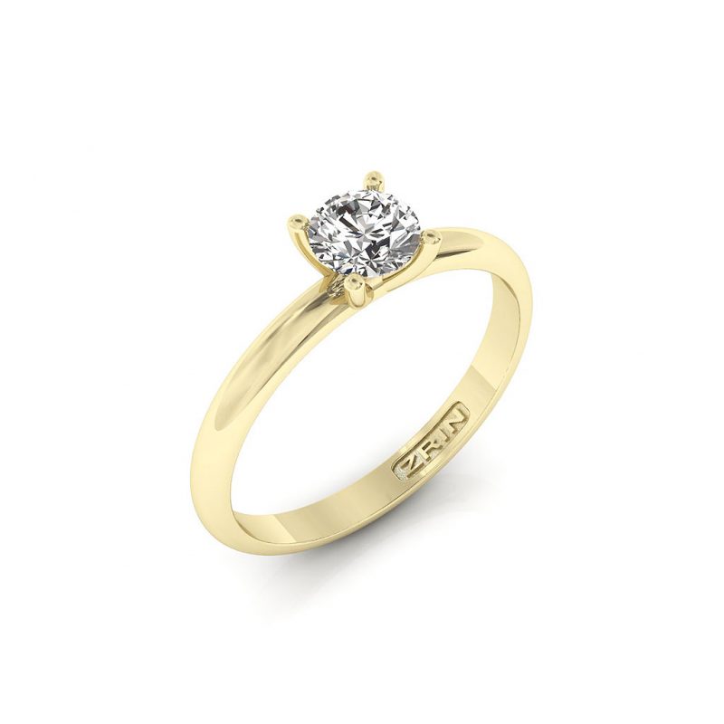 ZRIN engagement ring model 711-3, yellow gold