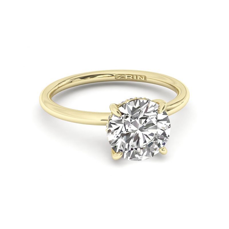 Verlobungsring ZRIN Modell 715-3 aus Gelbgold
