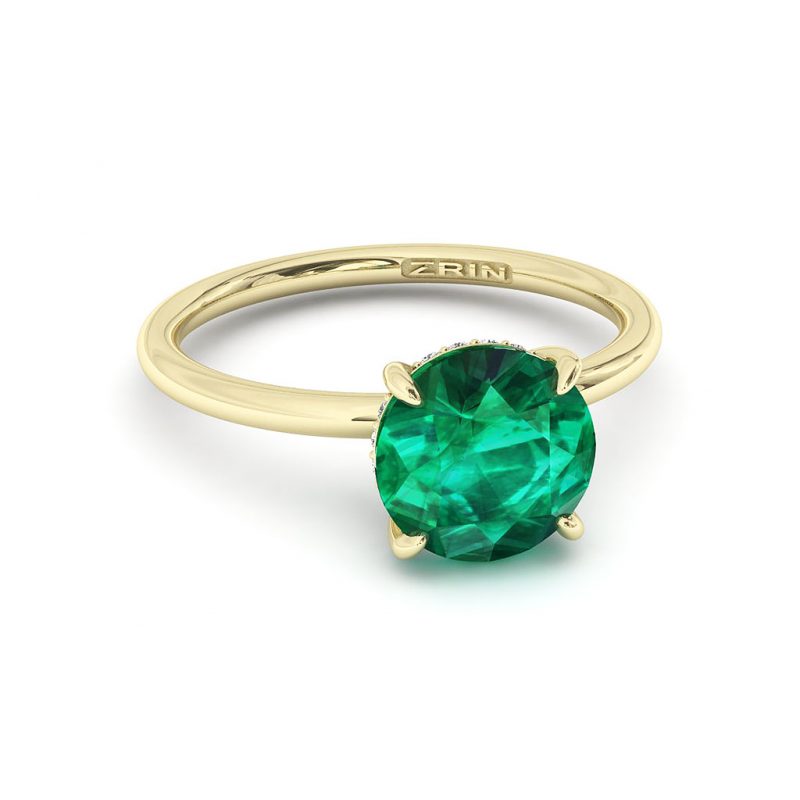 Verlobungsring ZRIN Modell 715-3 aus Gelbgold
