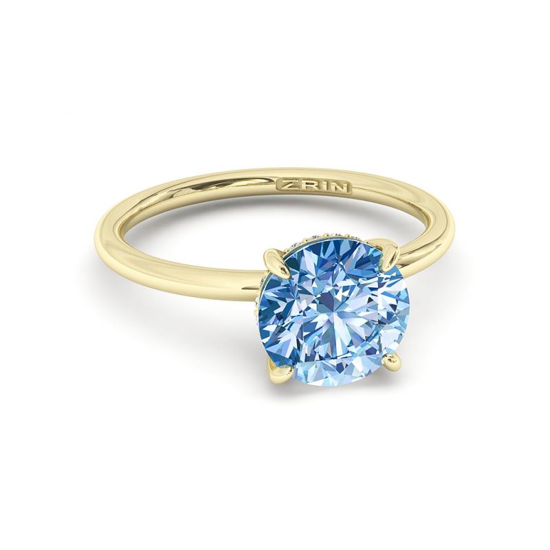 Verlobungsring ZRIN Modell 715-3 aus Gelbgold